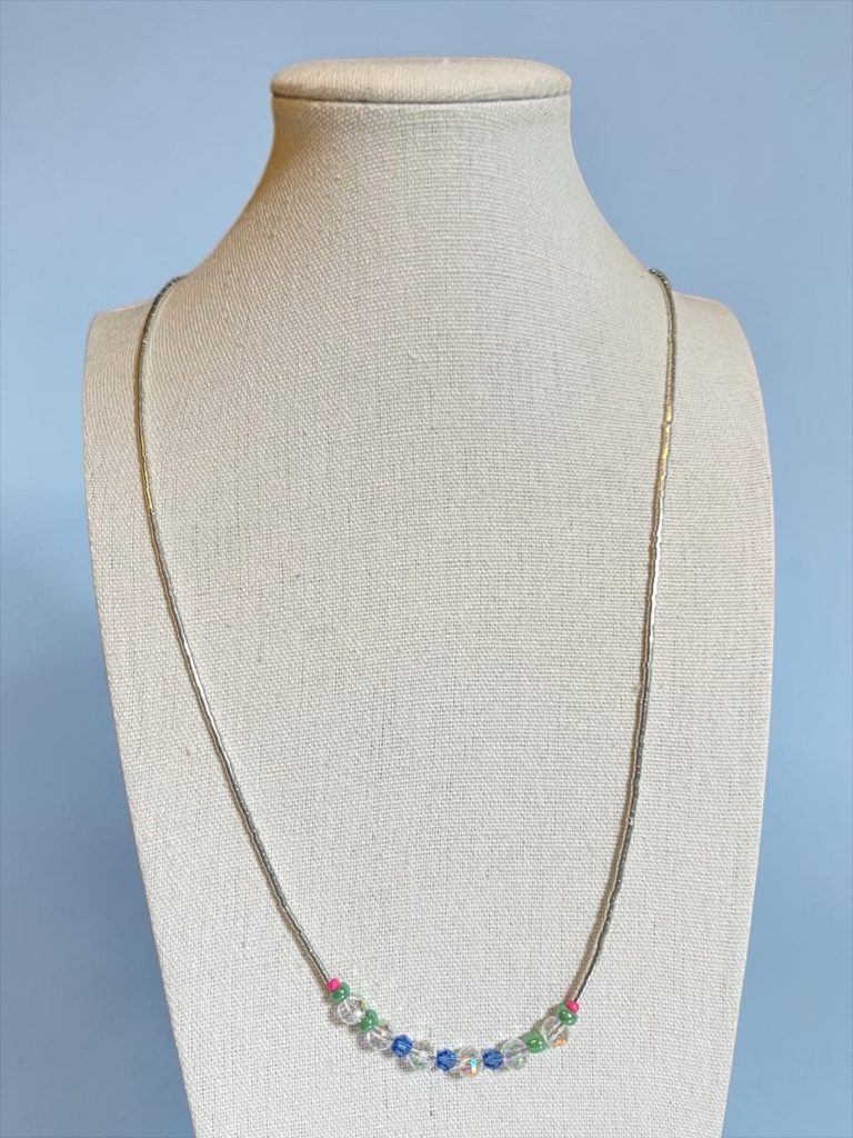 5 For $20 Silver Miyuki Seed Bead Czech Glass Necklace Cc Y